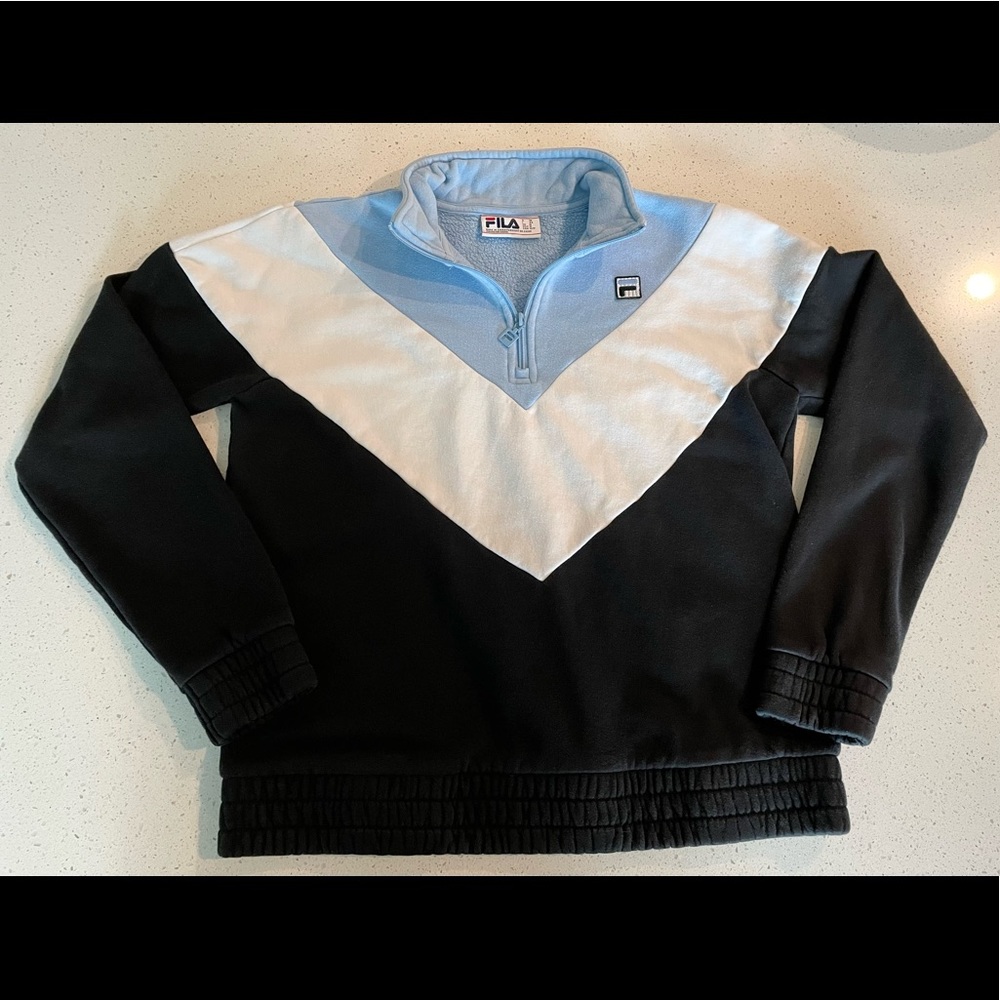 FILA Sweatshirt 💙 Blue, White, Black💙 Quarter Zip